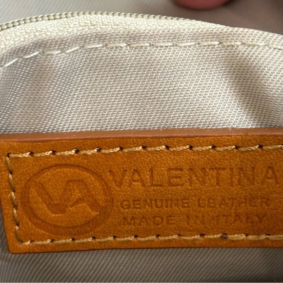 VALENTINA Convertible Purse Metal Handle Leather Multiple Pockets Backpack - Picture 13 of 15